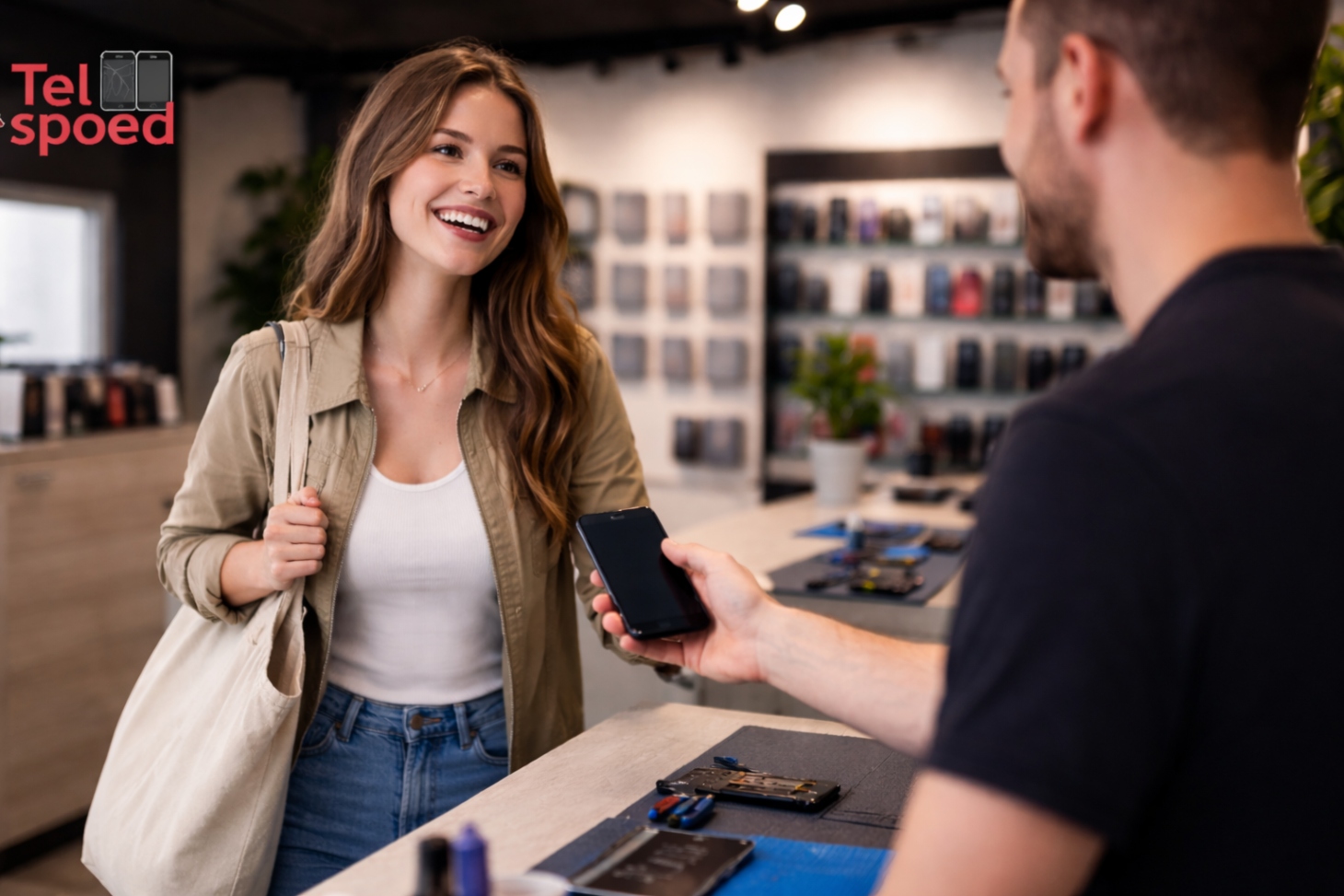 Tevreden Klant Telefoon Reparatie Winkel 1